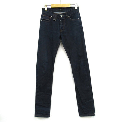 KRIS VAN ASSCHE Leather Patch Denim Pants Blue Size 28