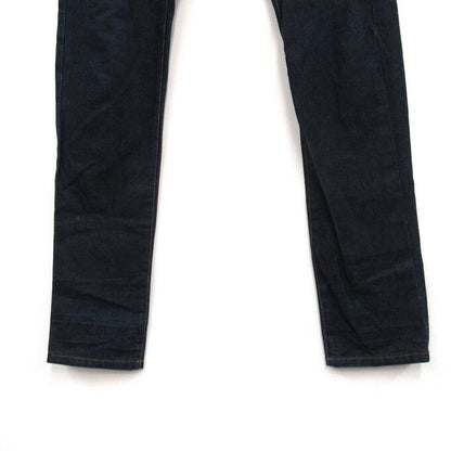 KRIS VAN ASSCHE Leather Patch Denim Pants Blue Size 28