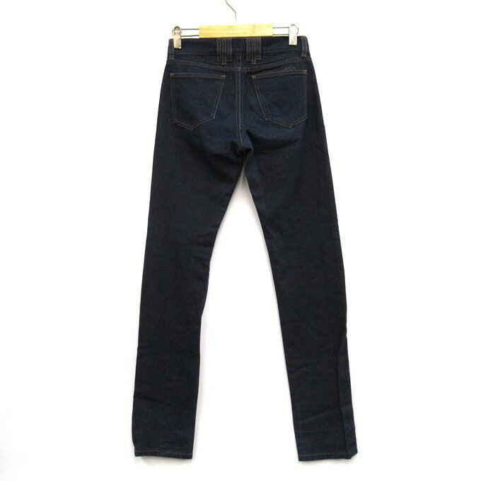 KRIS VAN ASSCHE Leather Patch Denim Pants Blue Size 28