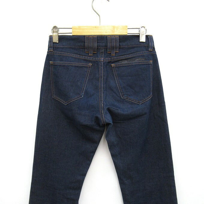 KRIS VAN ASSCHE Leather Patch Denim Pants Blue Size 28