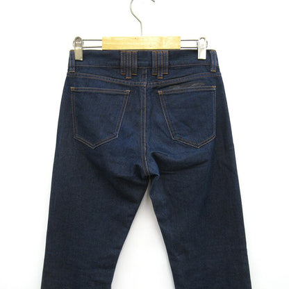 KRIS VAN ASSCHE Leather Patch Denim Pants Blue Size 28