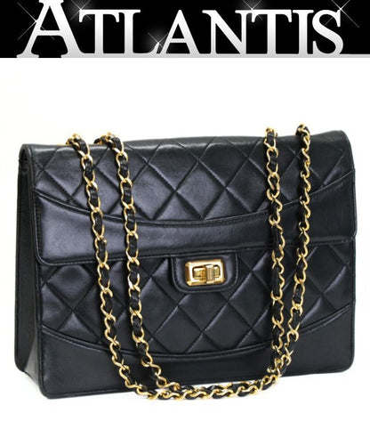 CHANEL Vintage Matelasse Lambskin Turnlock Bag Size ONE SIZE