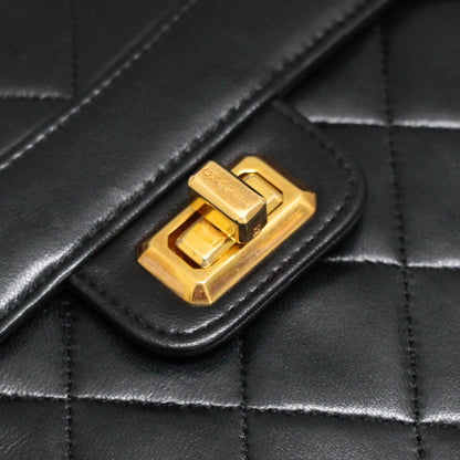 CHANEL Vintage Matelasse Lambskin Turnlock Bag Size ONE SIZE