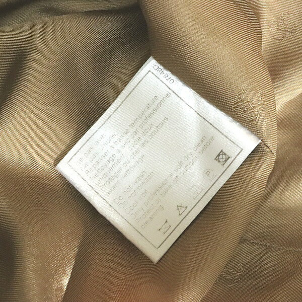 CHANEL Beige Wool Coat Size 38