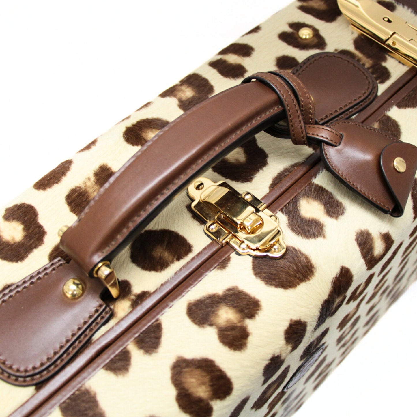 GUCCI Harry Styles HA HA HA Leopard Calf Hair Trunk