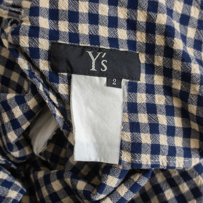 Y's Gingham shirt dress Size 2
