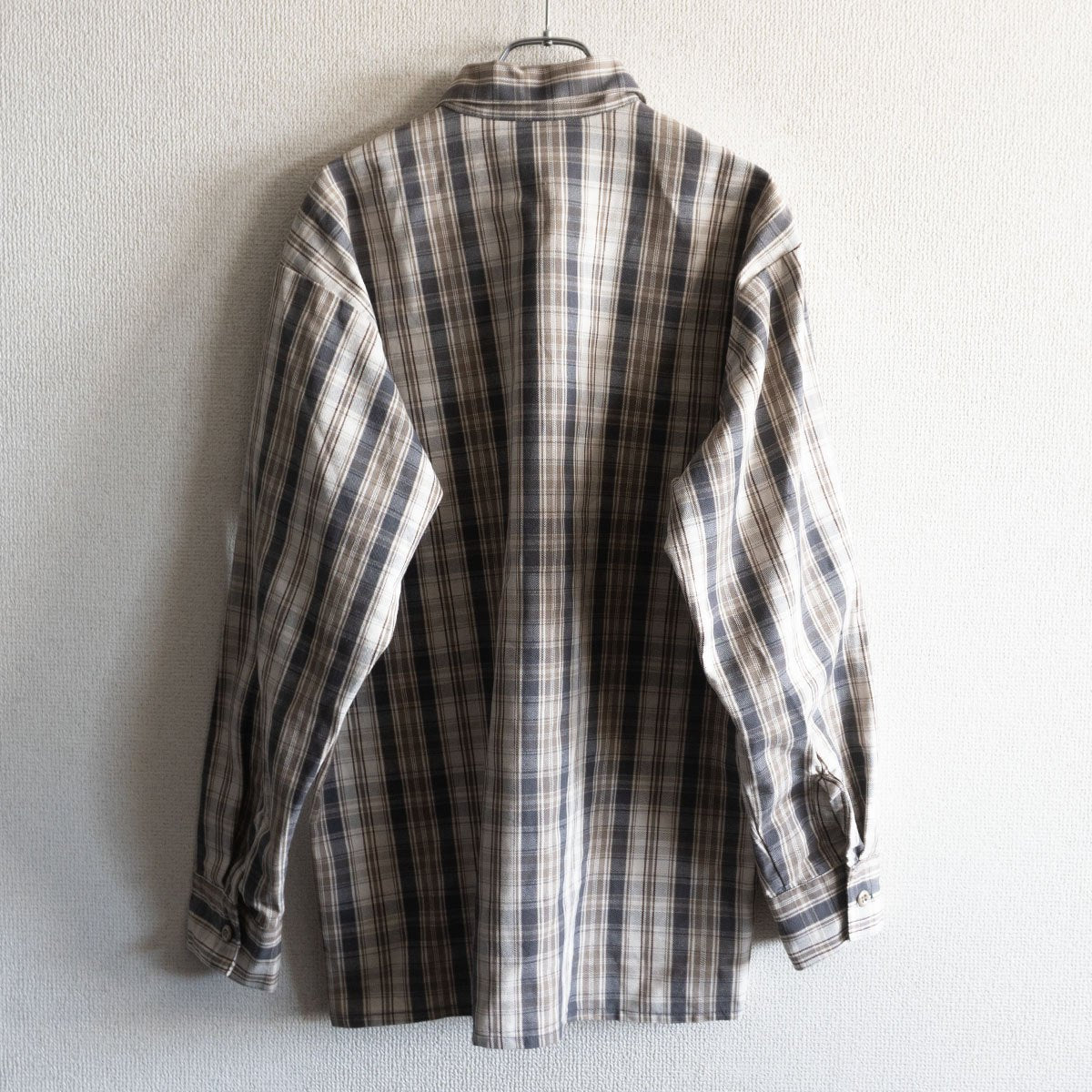 Ben Davis Checked Half-Zip Shirt Size M