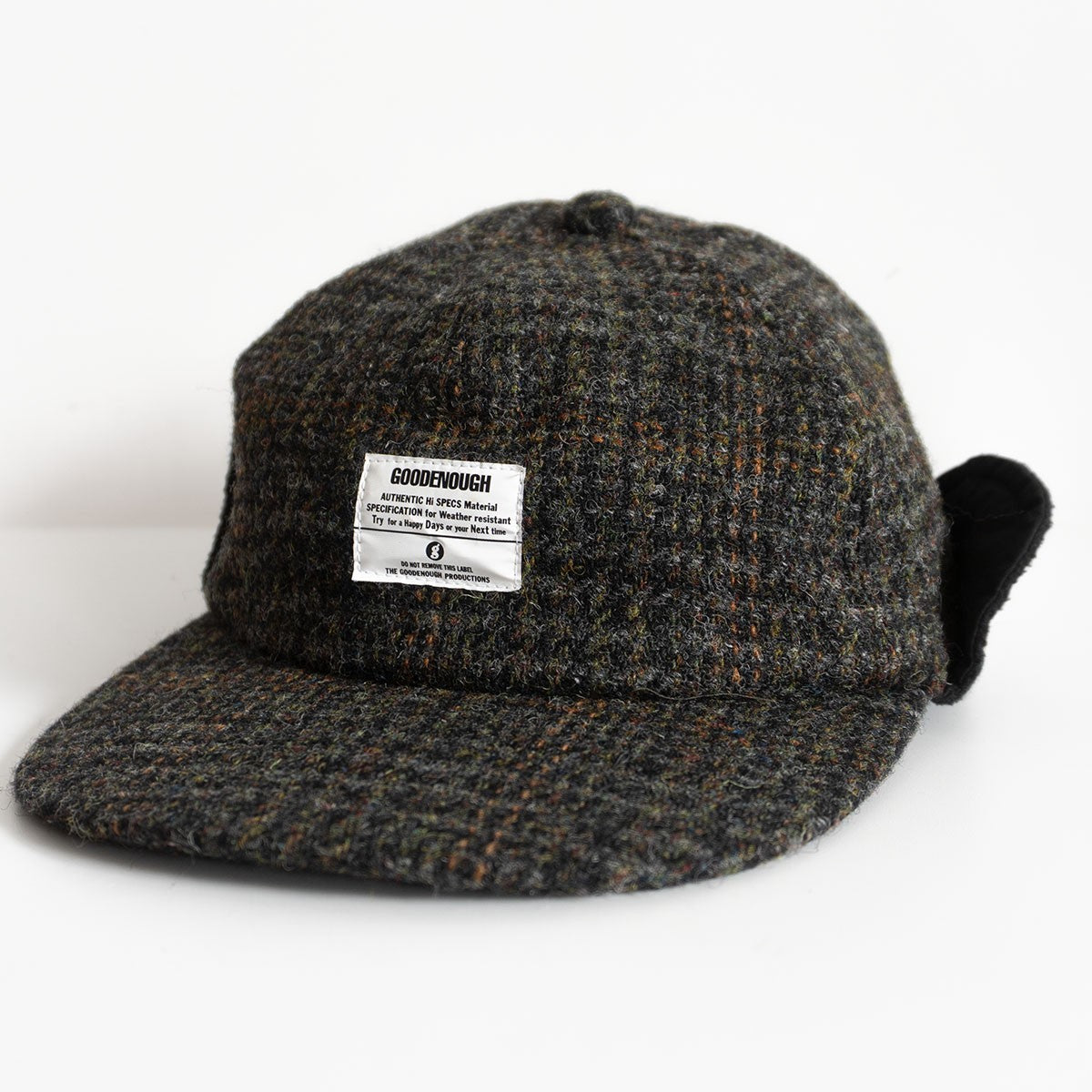 GOODENOUGH x Harris Tweed Harris Tweed Flight Cap Hat Size L