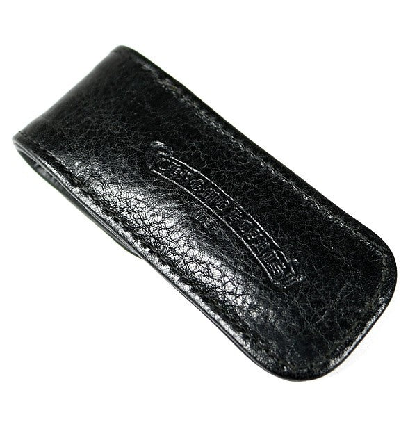 CHROME HEARTS Toothpicks Leather Case Black