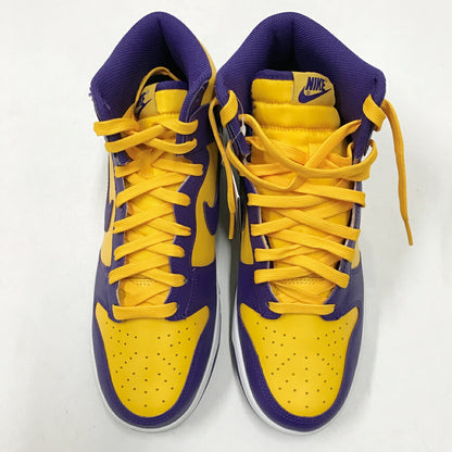 DUNK HIGH RETRO Lakers Purple/Yellow Sneakers Size 27.5