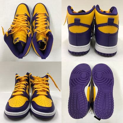 DUNK HIGH RETRO Lakers Purple/Yellow Sneakers Size 27.5