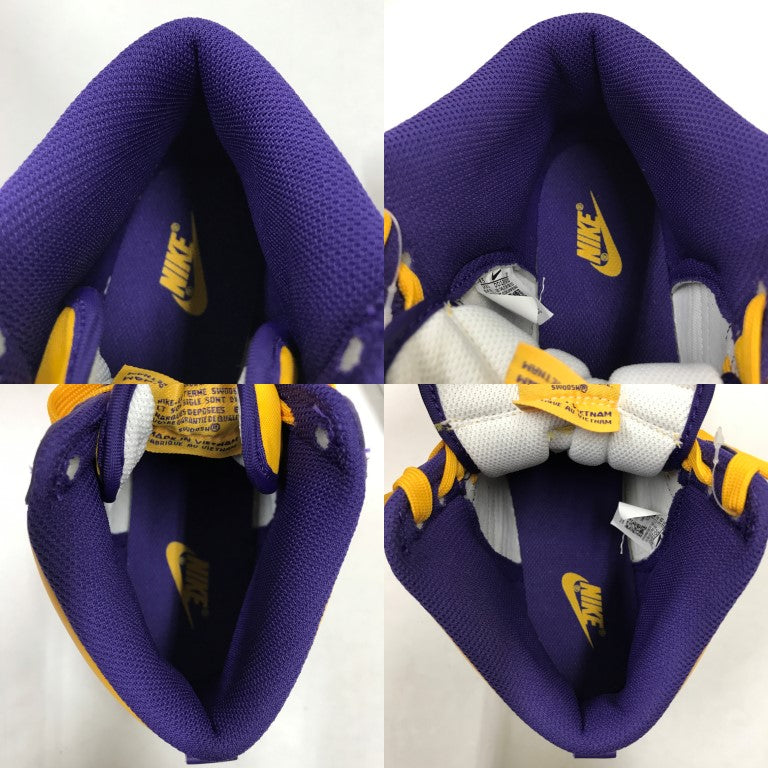 DUNK HIGH RETRO Lakers Purple/Yellow Sneakers Size 27.5