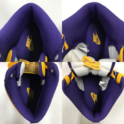 DUNK HIGH RETRO Lakers Purple/Yellow Sneakers Size 27.5