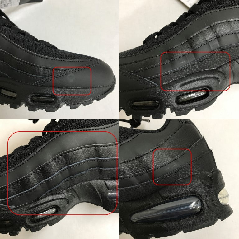 BIG BUBBLE Air Max 95 Black Sneakers Size 28