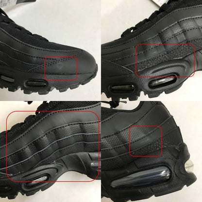 BIG BUBBLE Air Max 95 Black Sneakers Size 28