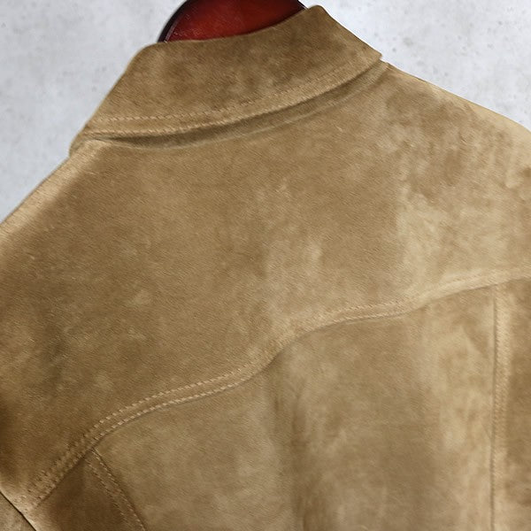 CELINE 25FW Split Calfskin Suede Trucker Jacket Size 46