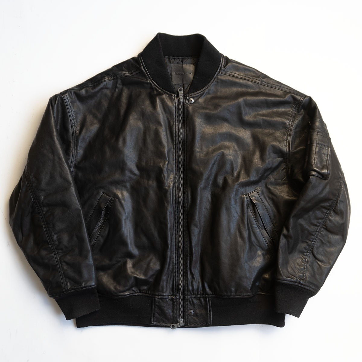 Isamu Katayama Backlash Oversized Leather Blouson Jacket Size F