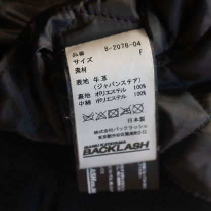 Isamu Katayama Backlash Oversized Leather Blouson Jacket Size F