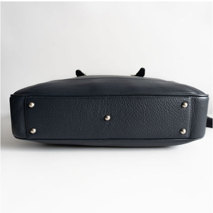 PELLE MORBIDA 2-way brief bag Blue