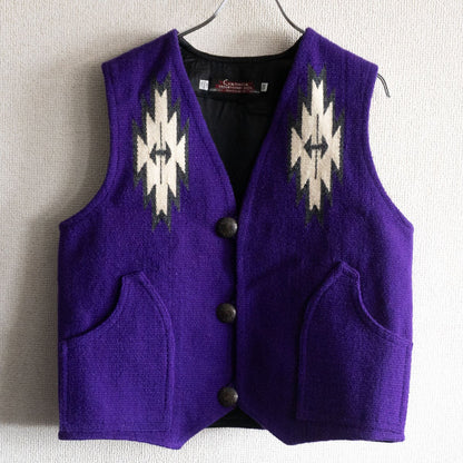 CENTINELA TRADITIONAL ARTS Chimayo Vest Purple Size 38