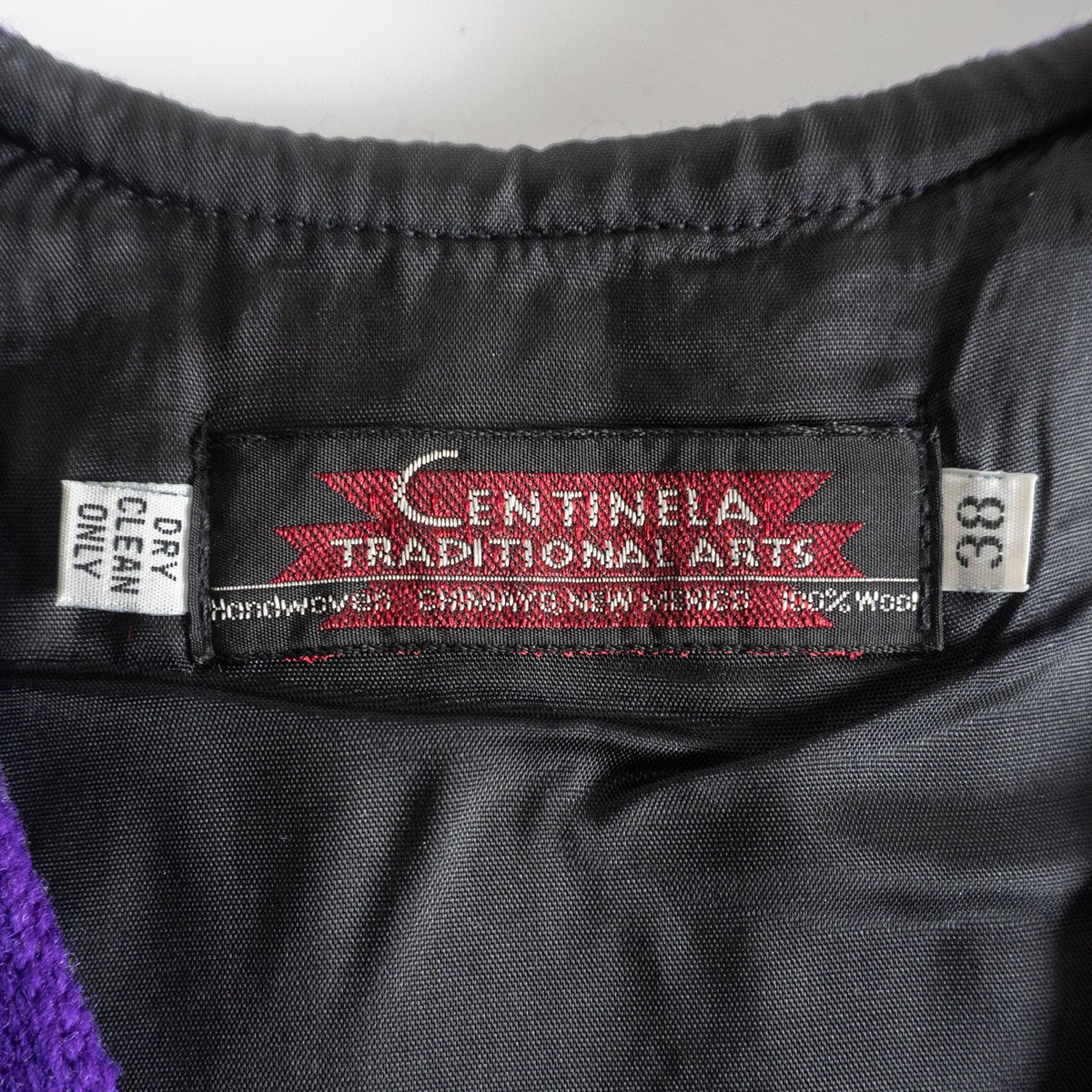 CENTINELA TRADITIONAL ARTS Chimayo Vest Purple Size 38