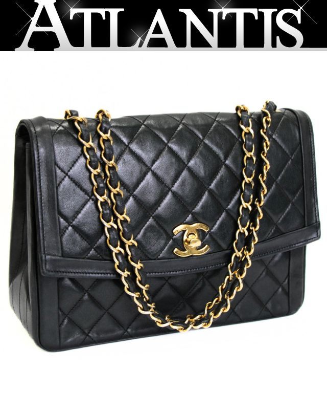 CHANEL Vintage Matelasse Lambskin Shoulder Bag Size ONE SIZE
