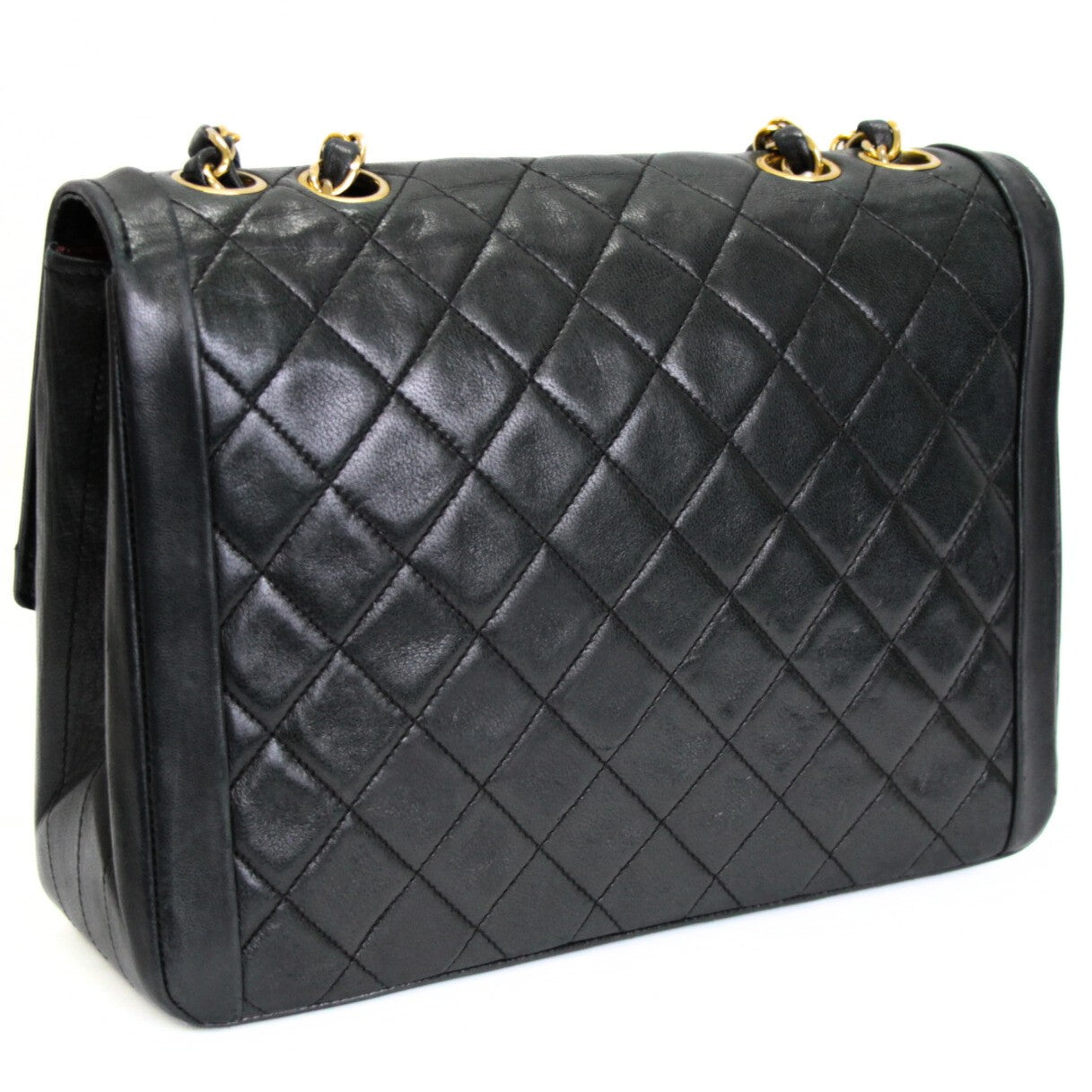 CHANEL Vintage Matelasse Lambskin Shoulder Bag Size ONE SIZE