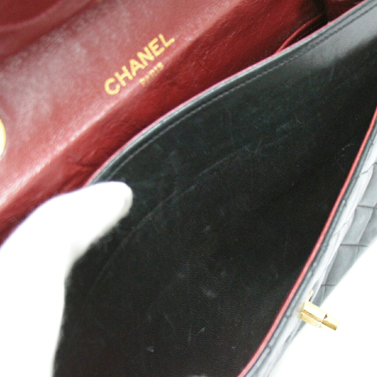 CHANEL Vintage Matelasse Lambskin Shoulder Bag Size ONE SIZE