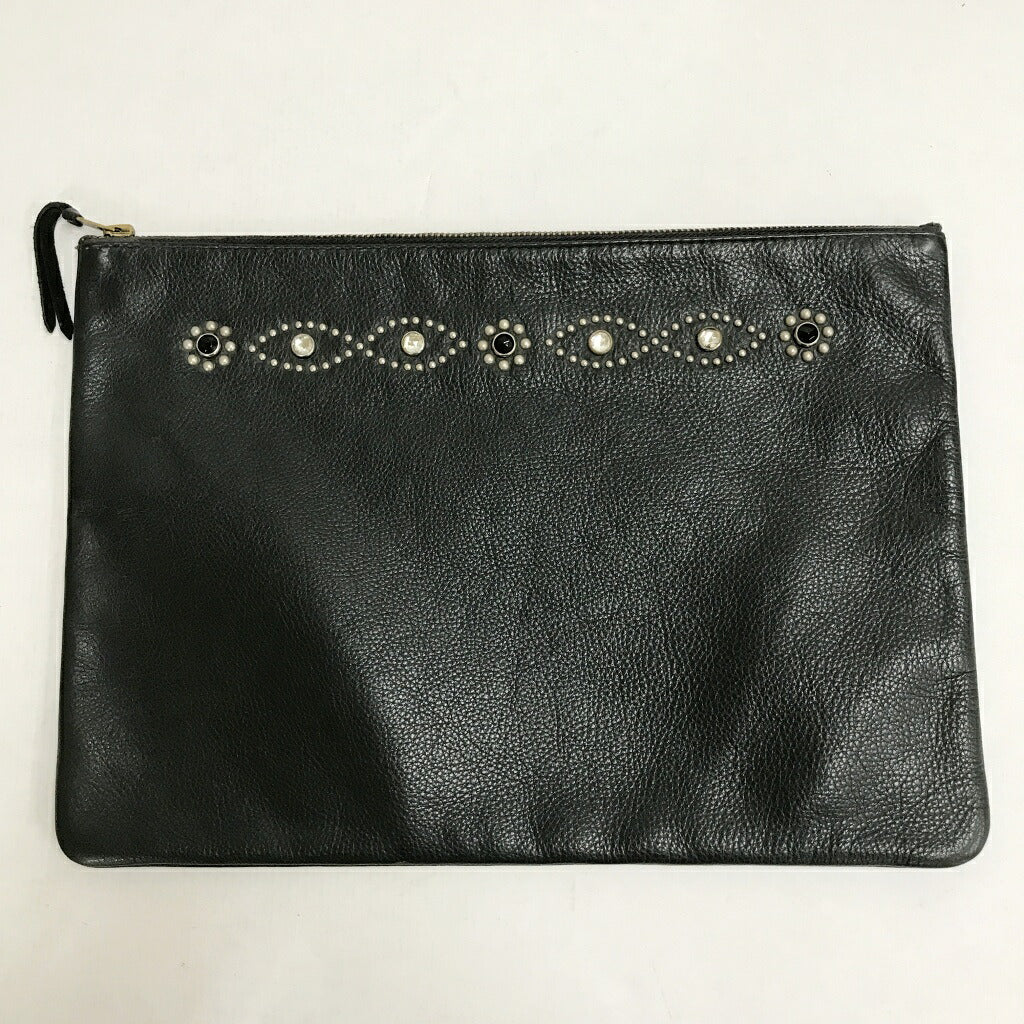 HTC Studded Black Clutch Bag Size ONE SIZE
