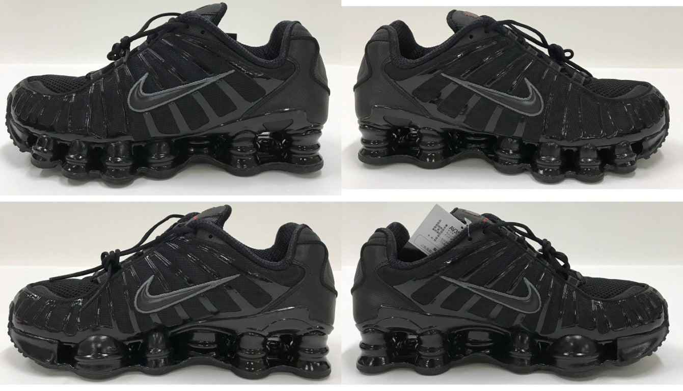 SHOX TL BLACK Nike AV3595-002 Black Sneakers Size 25.5