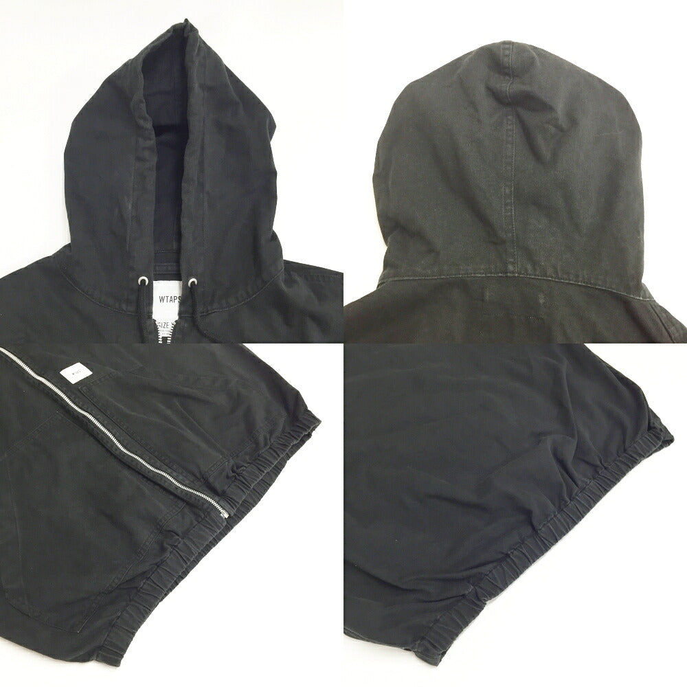 COTTON TWILL D00M Black Cotton Twill Jacket Size 04