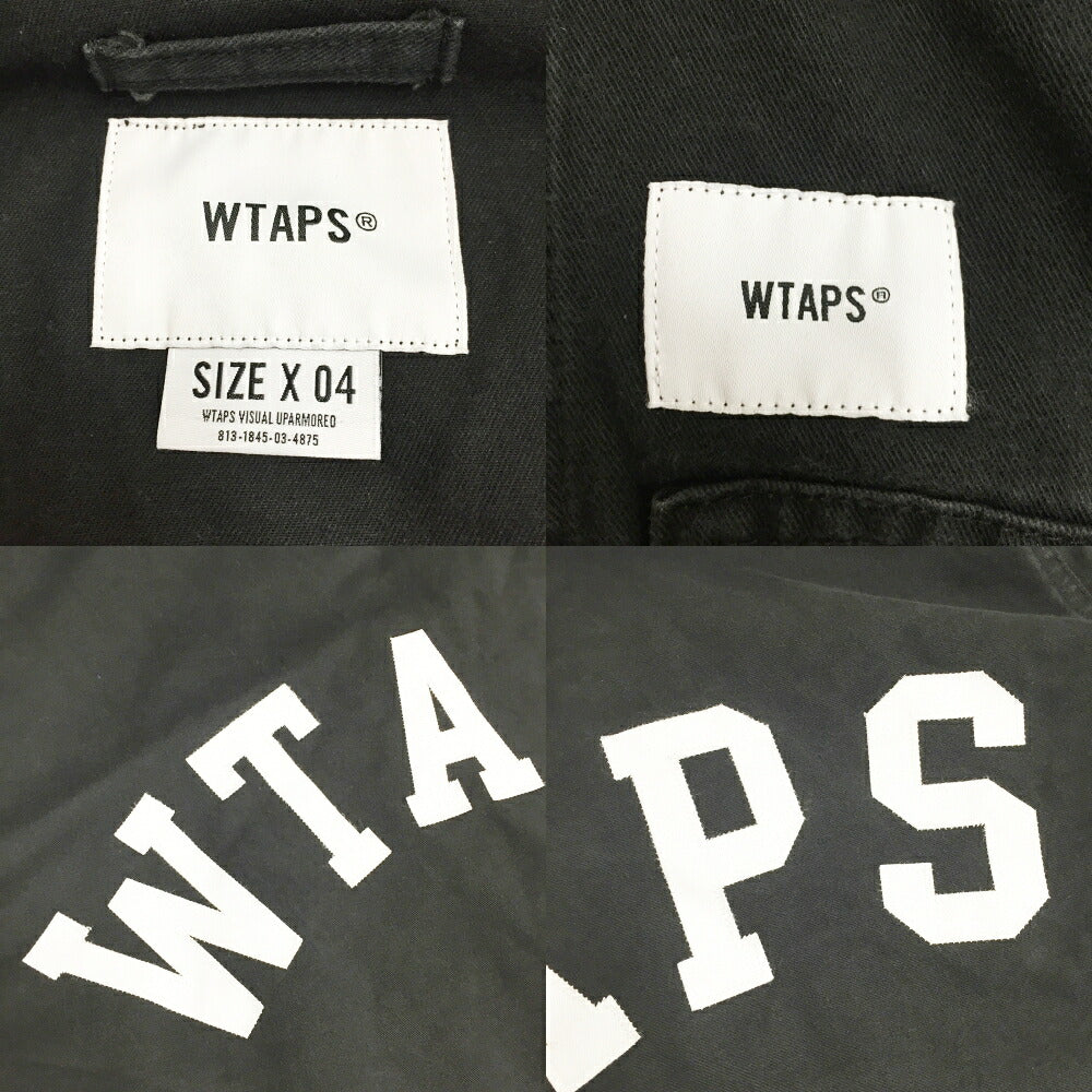 COTTON TWILL D00M Black Cotton Twill Jacket Size 04