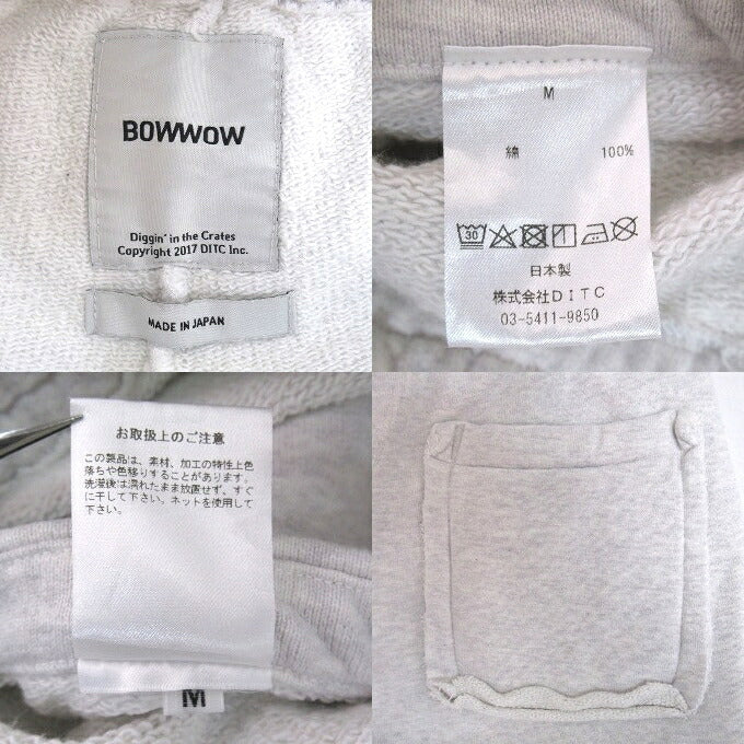 BOW WOW Sweatpants Gray Size M