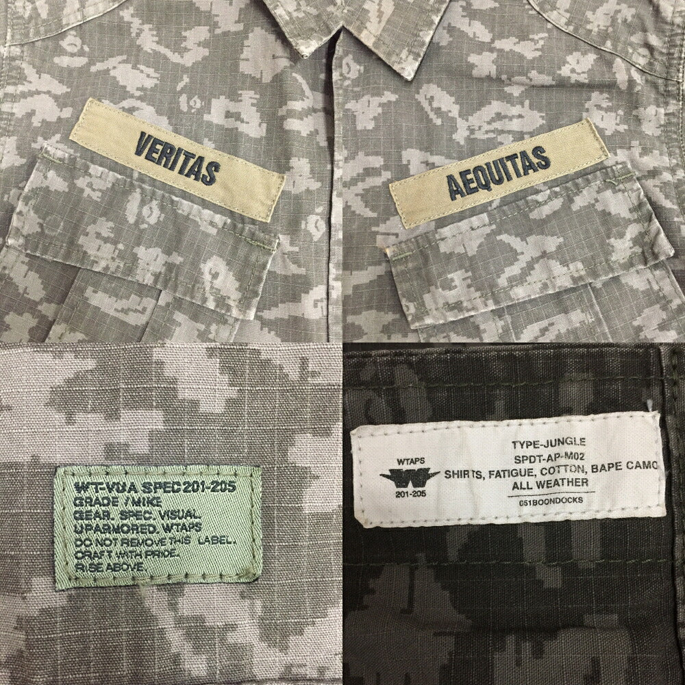 A BATHING APE NIGO Digital Camo Military Jacket Size L