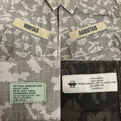 A BATHING APE NIGO Digital Camo Military Jacket Size L