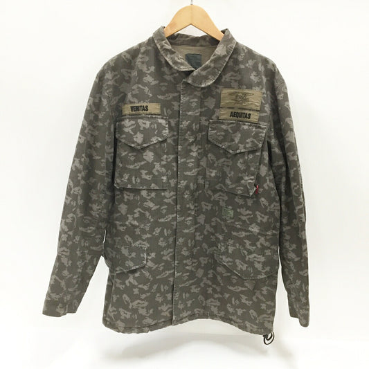 A BATHING APE NIGO Digital Camo Military Jacket Green Size L