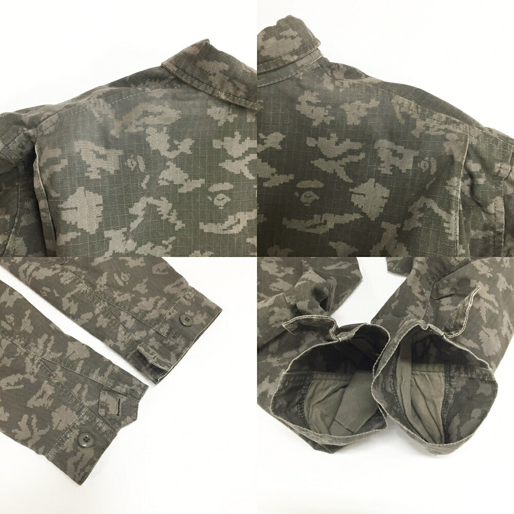 A BATHING APE NIGO Digital Camo Military Jacket Green Size L