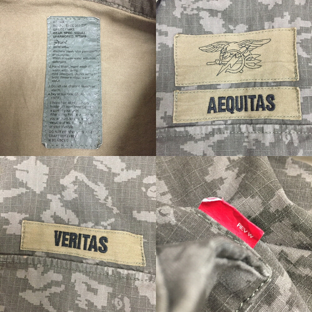 A BATHING APE NIGO Digital Camo Military Jacket Green Size L