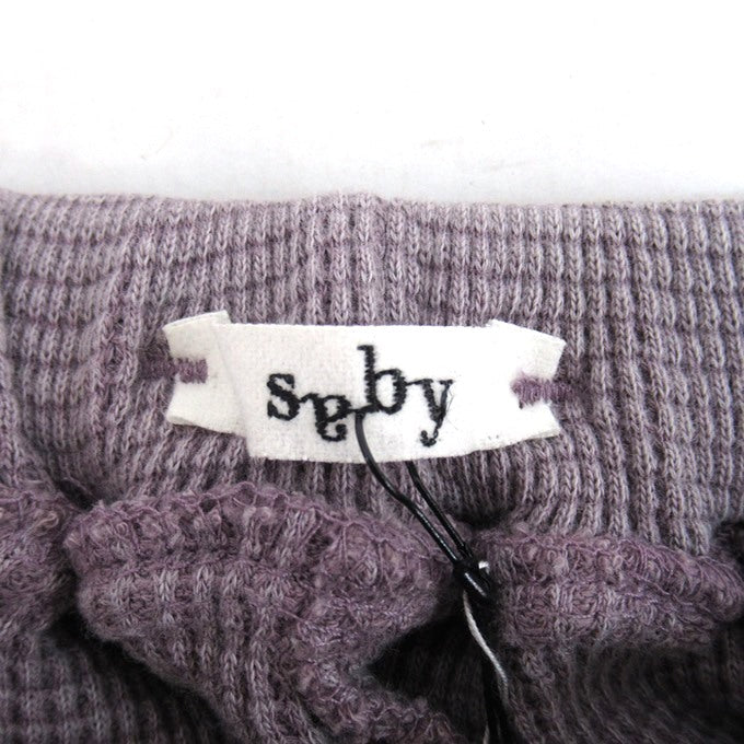 saby 25AW Waffle Easy Pants Purple Size 2