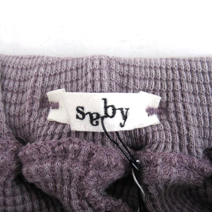 saby 25AW Waffle Easy Pants Purple Size 2