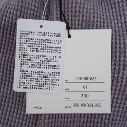 saby 25AW Waffle Easy Pants Purple Size 2
