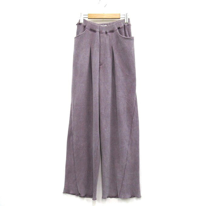 saby 25AW Waffle Easy Pants Purple Size 2