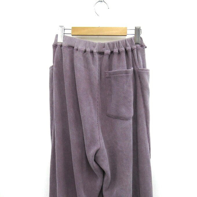 saby 25AW Waffle Easy Pants Purple Size 2