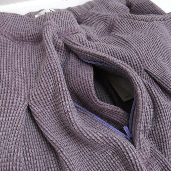 saby 25AW Waffle Easy Pants Purple Size 2