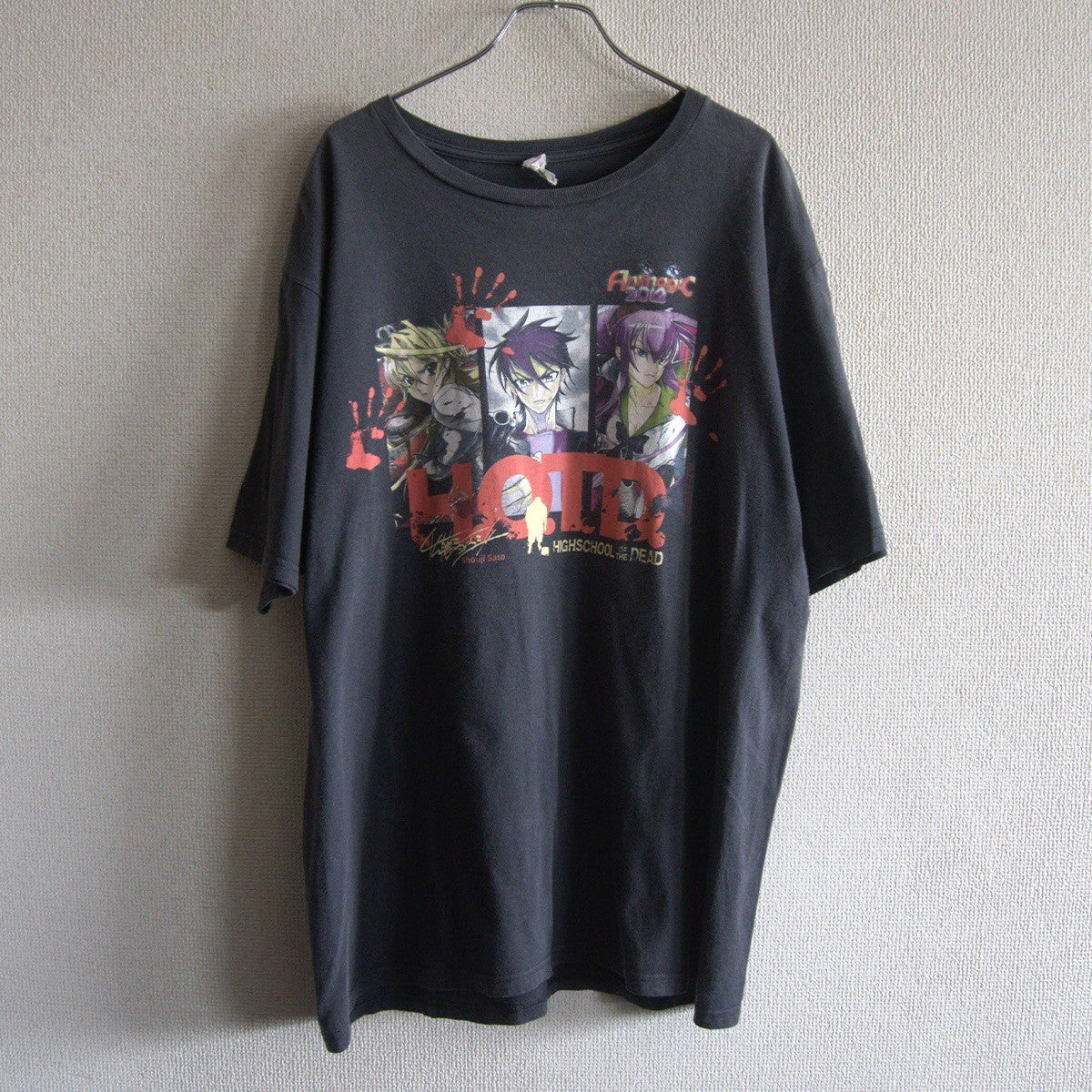 HIGHSCHOOL OF THE DEAD T 10S H.O.T.D. T-shirt Size XL