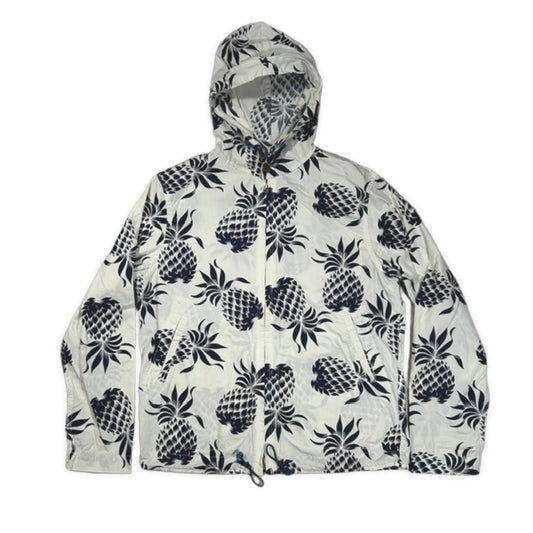 SUN SURF Duke Kahanamoku Pineapple Aloha Hoodie White Size M