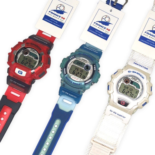 Casio G-SHOCK FIFA WC France '98 3-Pc Watch Set G-WCUP98
