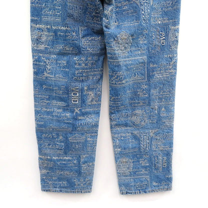 Supreme 20SS Checks Embroidered Denim Jeans Size 34