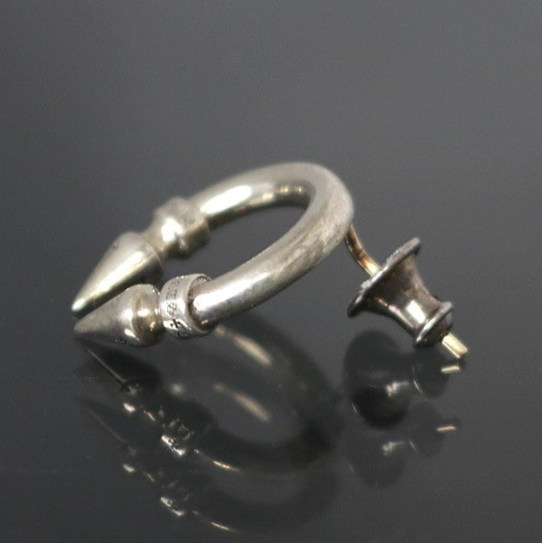 CHROME HEARTS Double Spike Silver Earring Size ONE SIZE