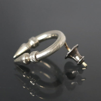 CHROME HEARTS Double Spike Silver Earring Size ONE SIZE